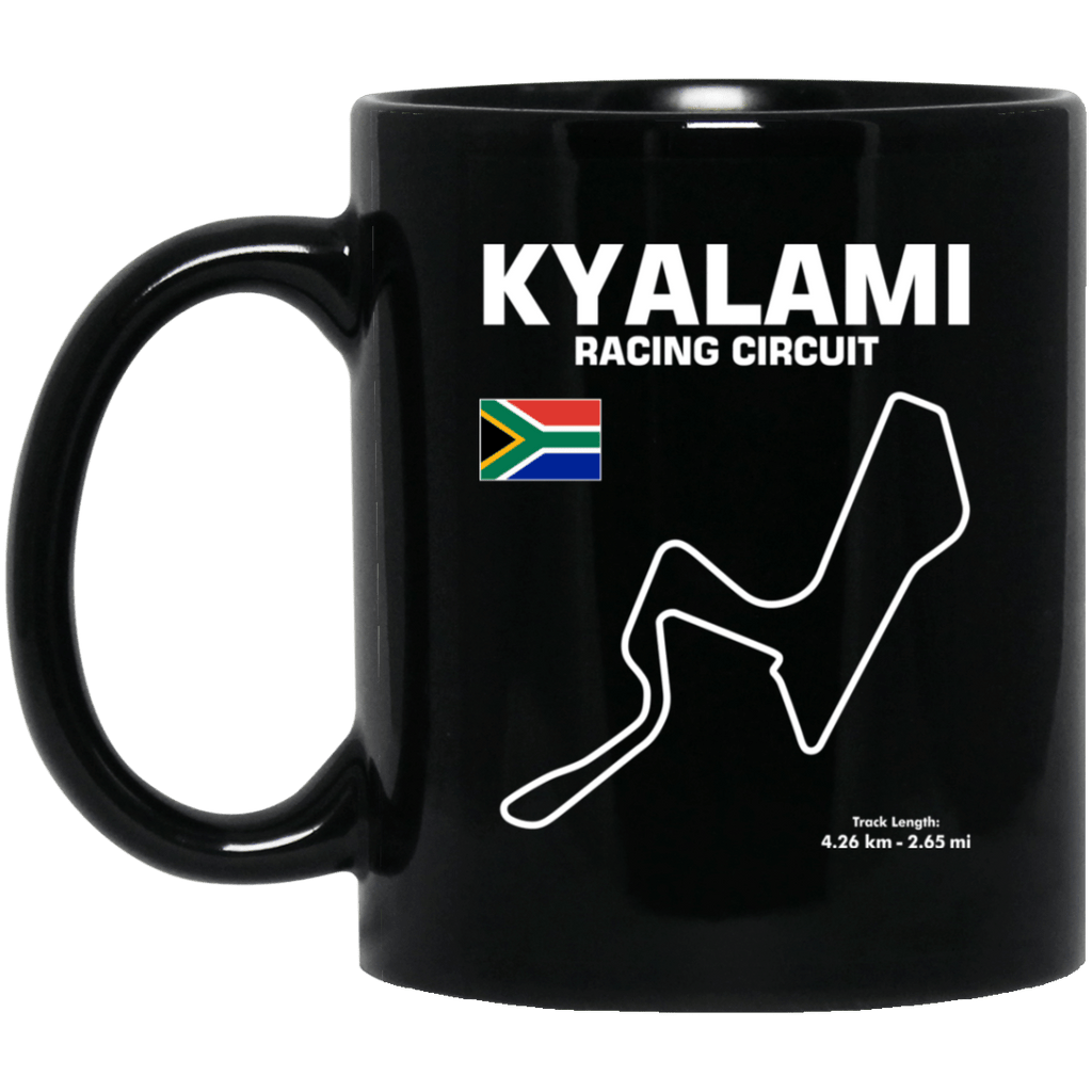 Track outline Kyalami Circuit Coffee Mug