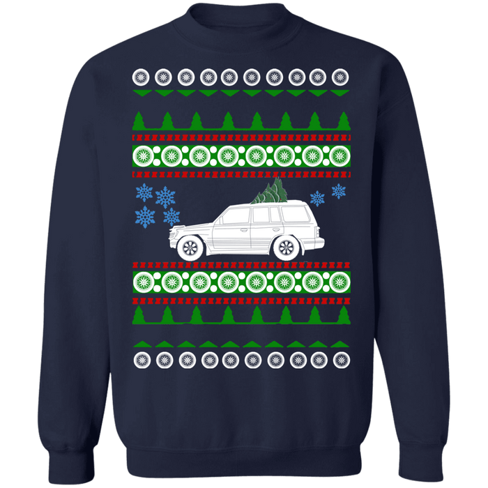 SUV like a Mitsubishi Montero 2nd gen Ugly Christmas Sweater