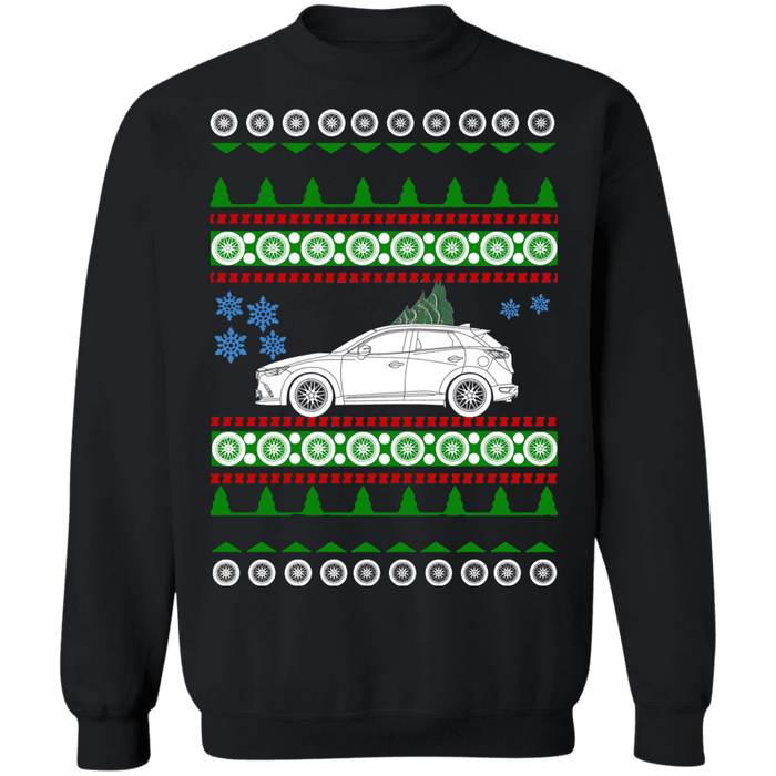 mazda CX-3 ugly christmas sweater