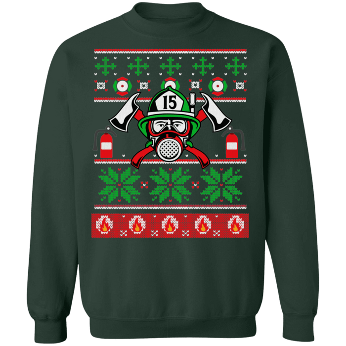 Fireman Firefighter Ugly Christmas Sweater sweatshirt