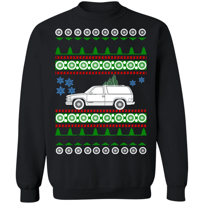 Chevy Tahoe 1st gen ugly christmas sweater 1993