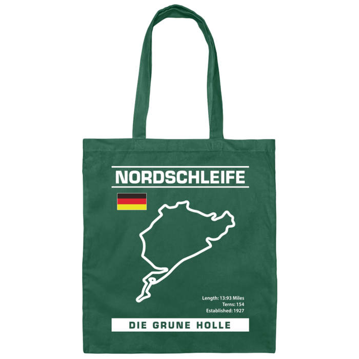 Nordschleife Die Grune Holle Track Tote Bag Front and Back Print