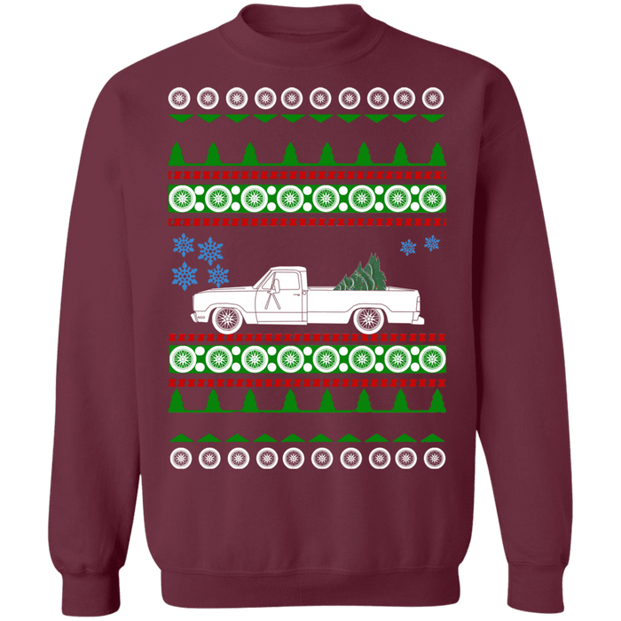 american car or truck like a  D200 Truck Ugly christmas sweater 2nd gen