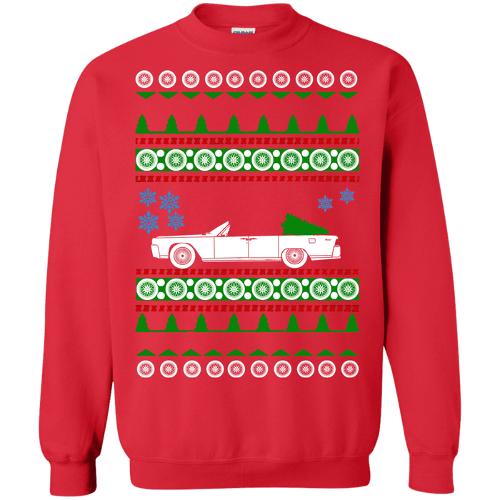 Lincoln Continental Convertible Ugly Christmas Sweater sweatshirt