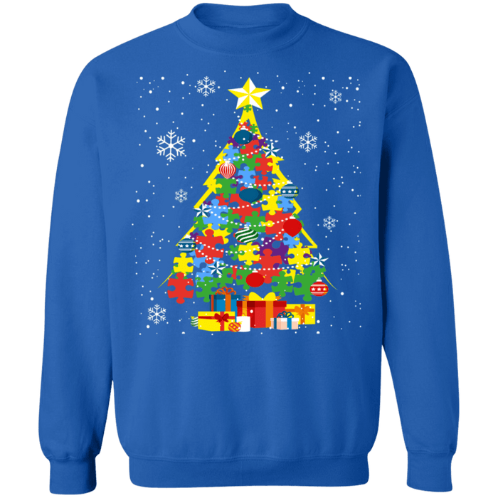 Autism Christmas Tree Holiday Sweater sweatshirt