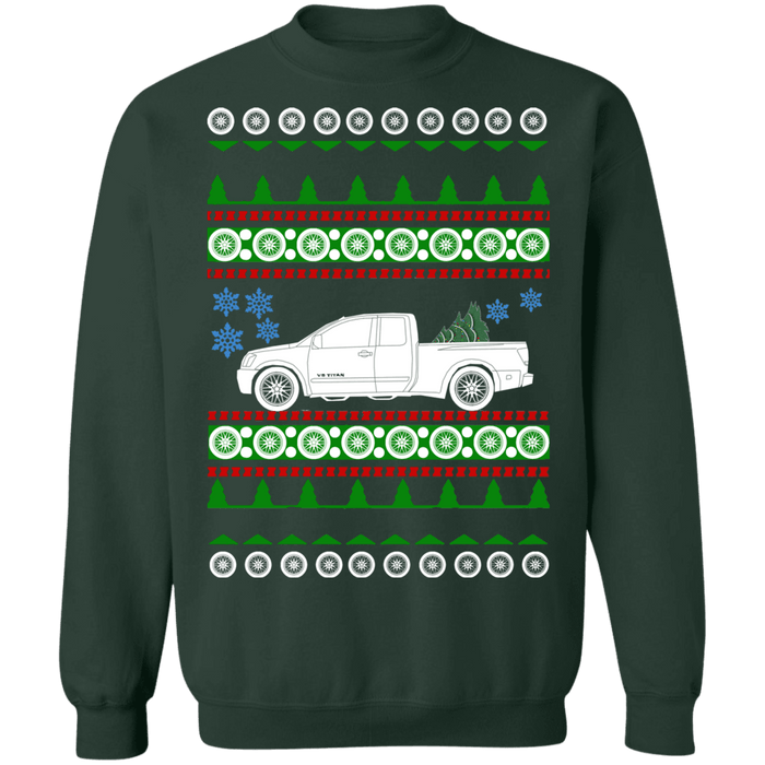 Truck 2005 Nissan Titan Ugly christmas sweater