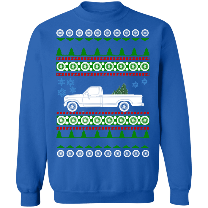 Truck 1984 Ford F150 ugly christmas sweater