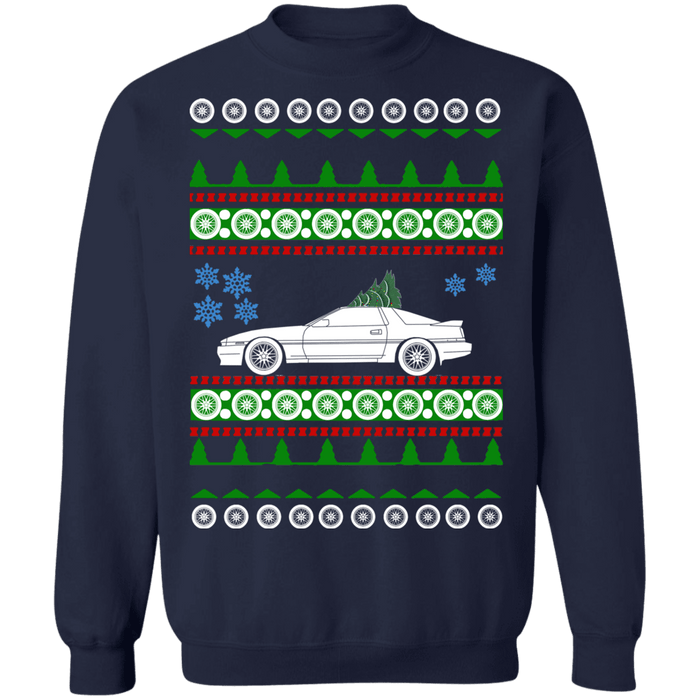 Car like a mk3 Supra Ugly Christmas Sweater Sweatshirt new tree