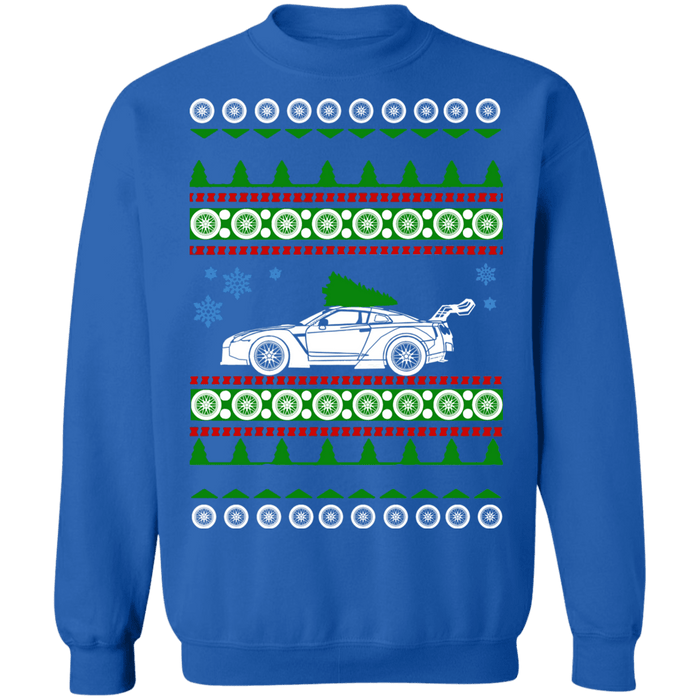 Nissan Widebody JDM R35 GTR Ugly Christmas Sweater Sweatshirt sweatshirt