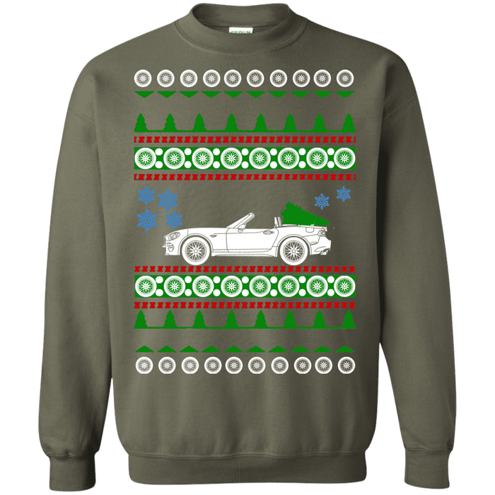 Fiat 124 Spider Ugly Christmas Sweater sweatshirt