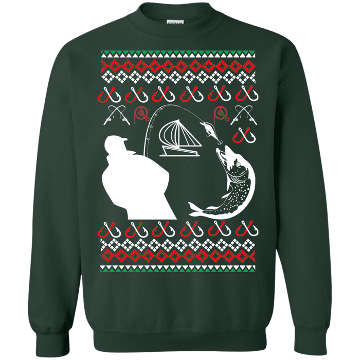 Fishing Fisherman Ugly Christmas Sweater sweatshirt