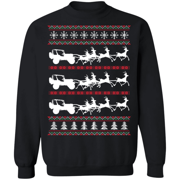 Merry off road american vehiclemas off road american vehicle Ugly Christmas Sweater v3