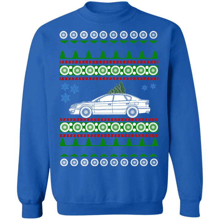 Car like a  Japanese Car Legacy 2nd gen Ugly christmas sweater 1993