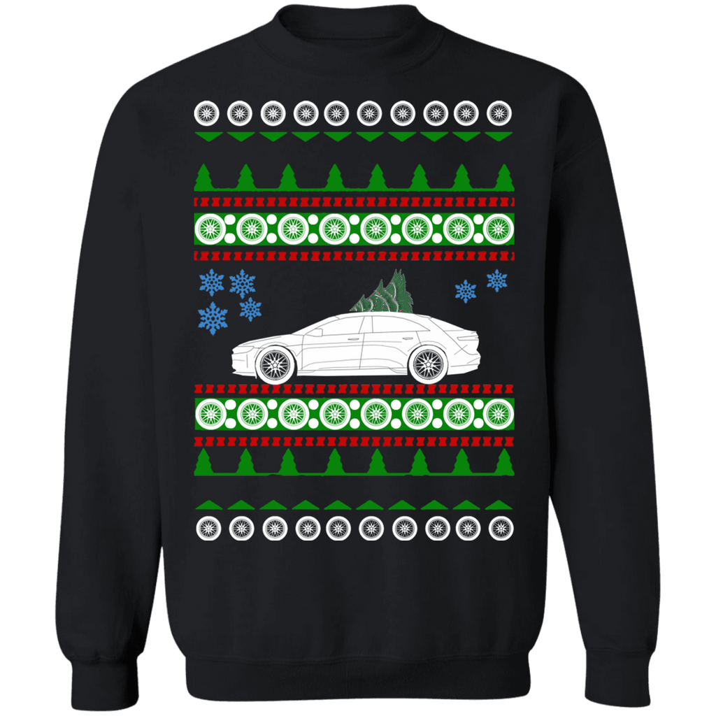 Electric Car like a Lucid Air Ugly Christmas Sweater Sweatshirt