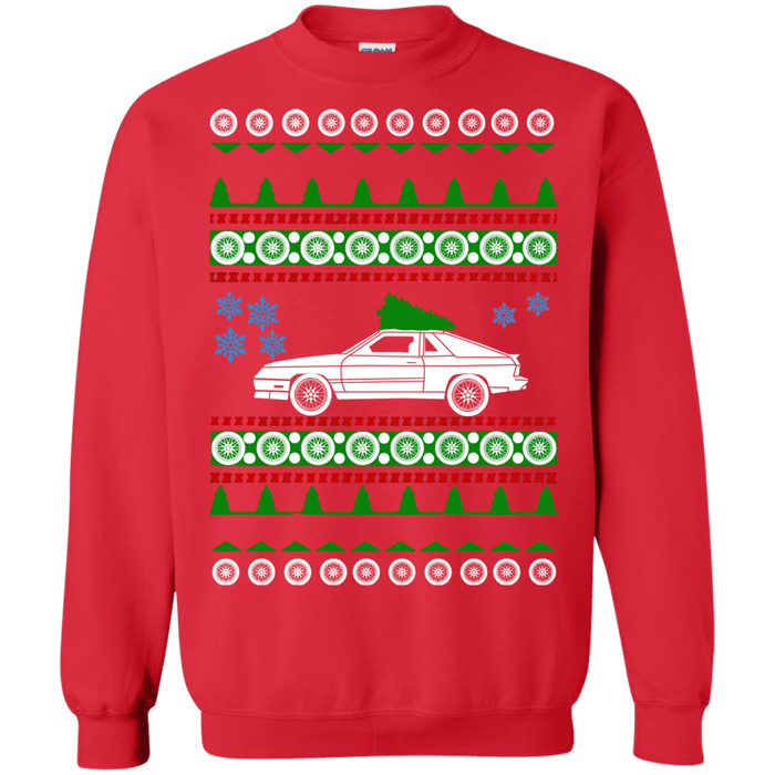 american car or truck like a  Shelby Charger 1986 Ugly Christmas Sweater sweatshirt