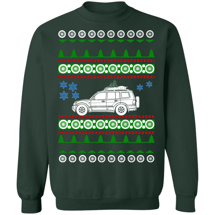 SUV like a Mitsubishi Montero 3rd gen Ugly Christmas Sweater Sweatshirt