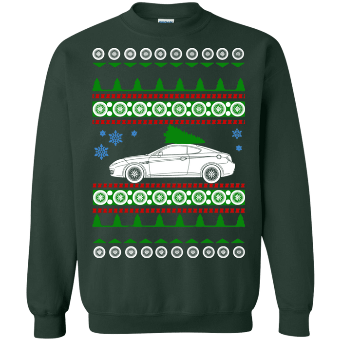 Hyundai Tiburon 1st gen ugly christmas sweater sweatshirt