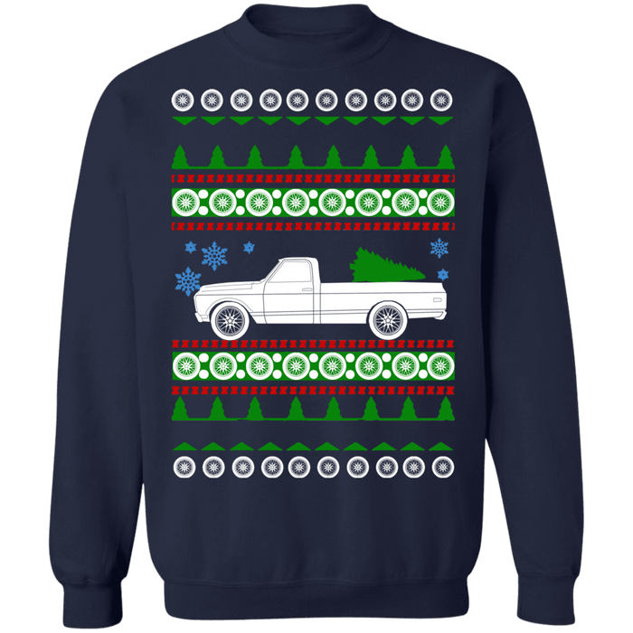 1972 Chevy C10 Longbed Ugly Christmas Sweater sweatshirt