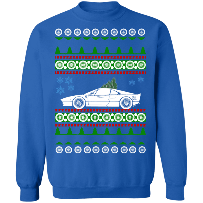 Exotic car like a 288 GTO Ugly Christmas Sweater Sweatshirt