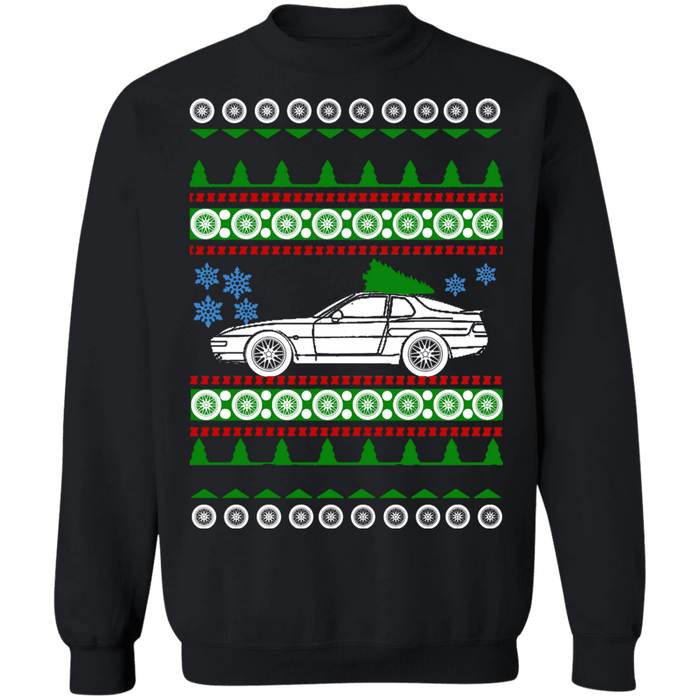 German car 968 Turbo RS Porsche style ugly christmas sweater sweatshirt