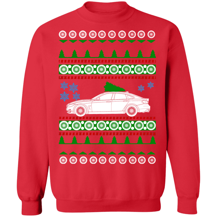 German Car Ugly Christmas Sweater BMW 430i Gran Coupe sweatshirt