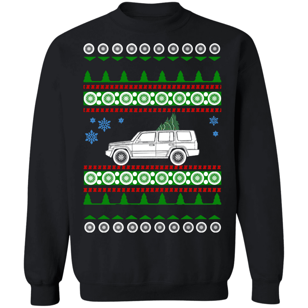SUV off road american vehicle Commander 2010 Ugly Christmas Sweater sweatshirt