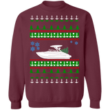 Wake boat ugly christmas sweater sweatshirt speed boat
