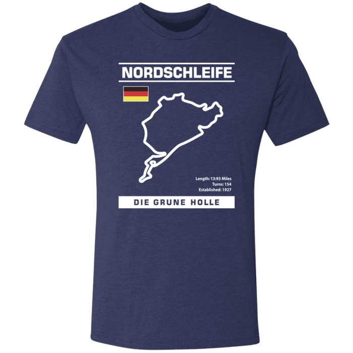 Nordschleife Die Grune Holle Track Outline Series Tri-blend T-shirt