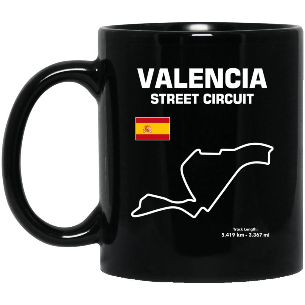 Track outline Valencia Street Circuit Coffee Mug