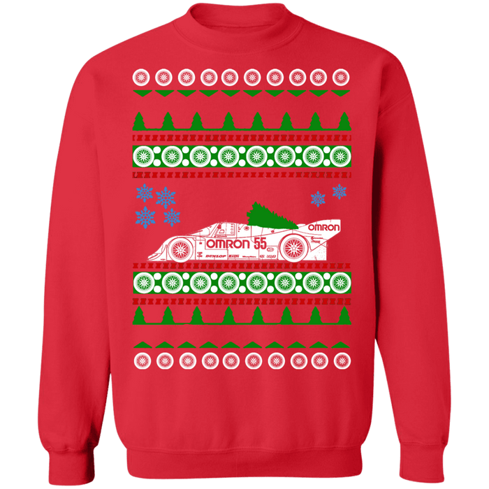 German race car 962 Porsche style ugly christmas sweater sweatshirt