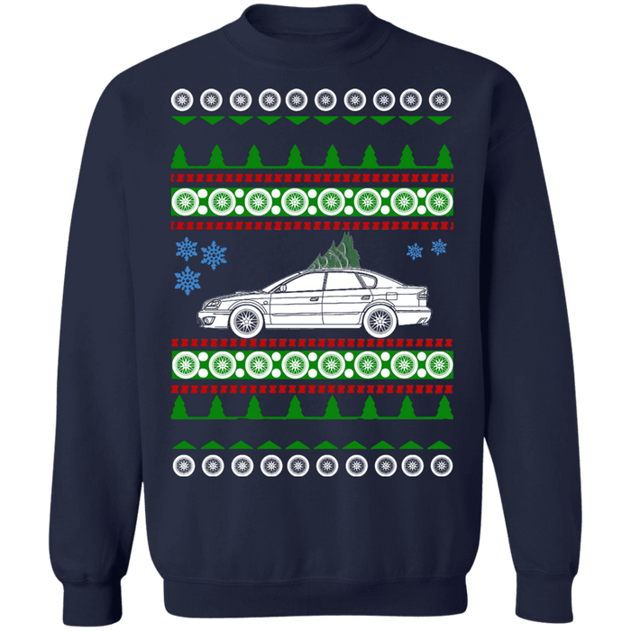 Car like a  Japanese Car Legacy 2nd gen Ugly christmas sweater 1993