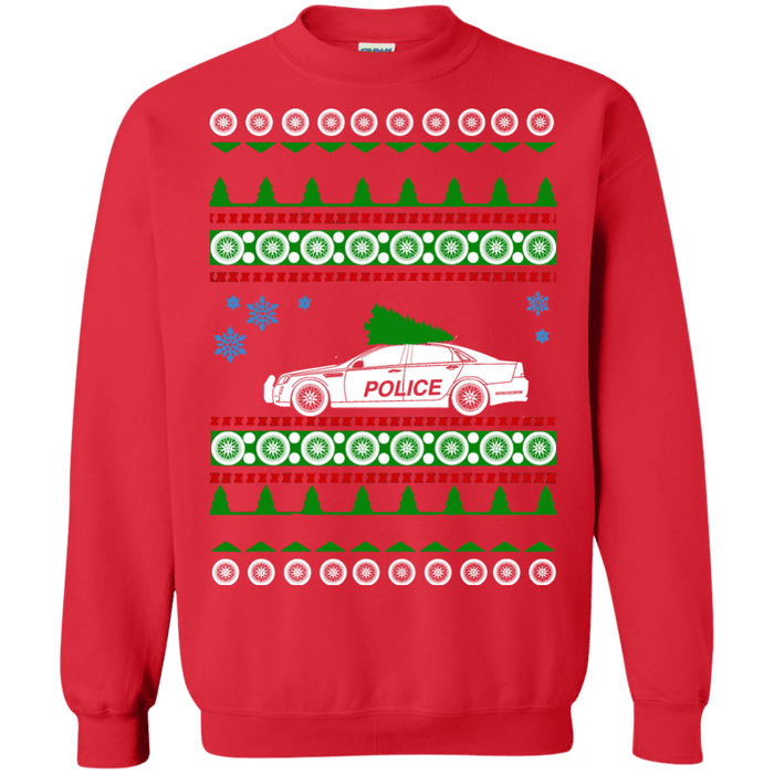 Police car ugly christmas sweater sweatshirt