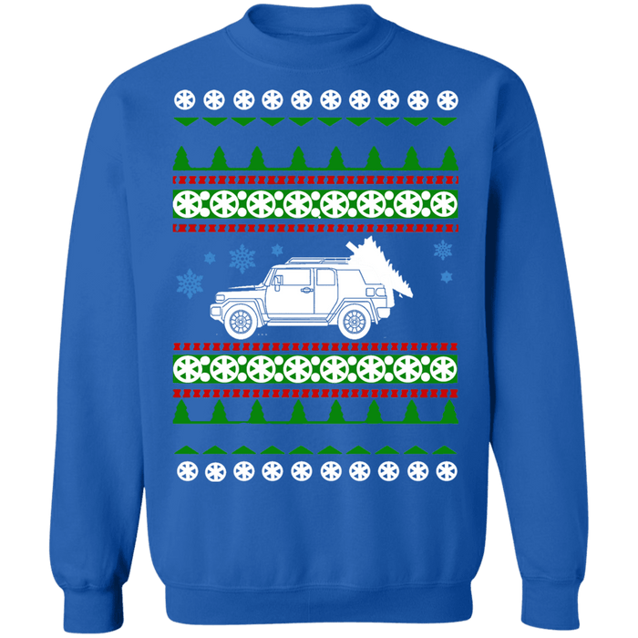 SUV like Toyota FJ Cruiser Ugly Christmas Sweater Sweatshirt