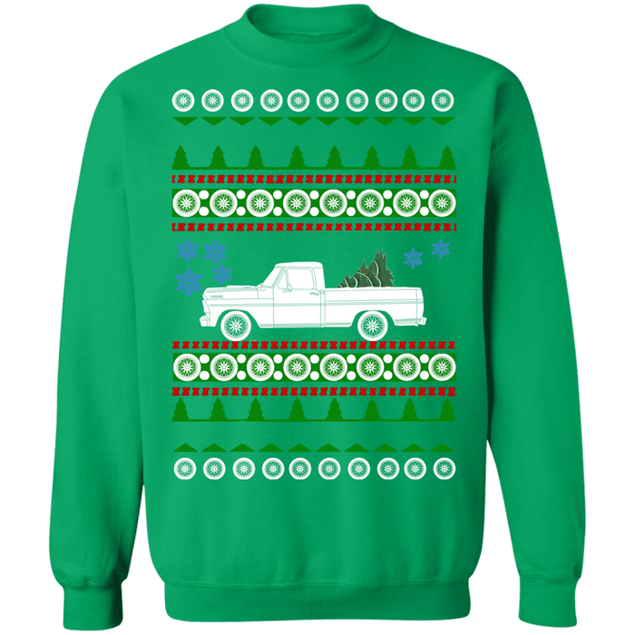 Truck like 1967 Ford F100 F150 Ugly Christmas Sweater Sweatshirt