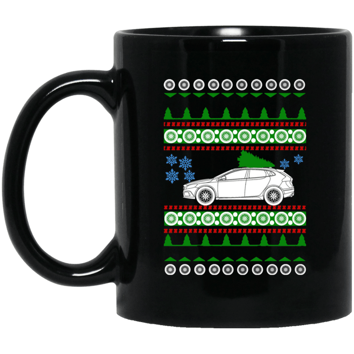 Volvo V40 Ugly Christmas Sweater Mug