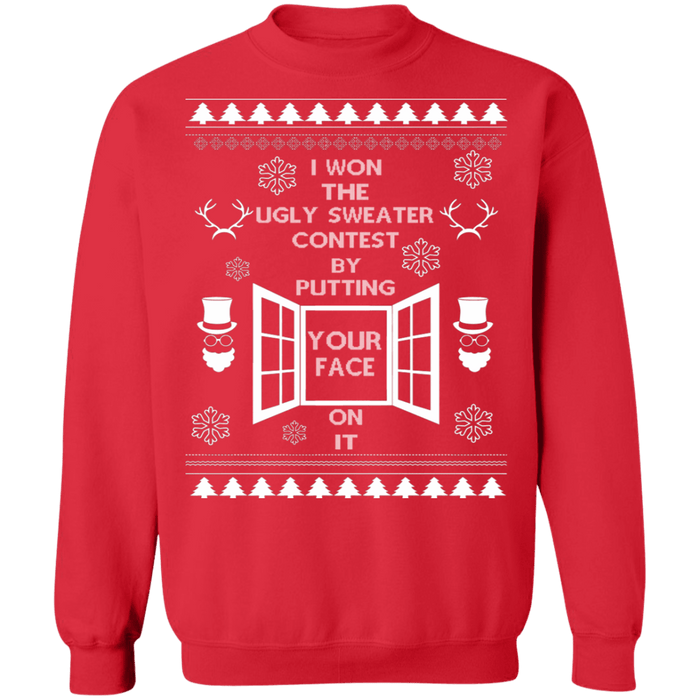 Funny I won the ugly Christmas Sweater Contest ugly sweater sweatshirt