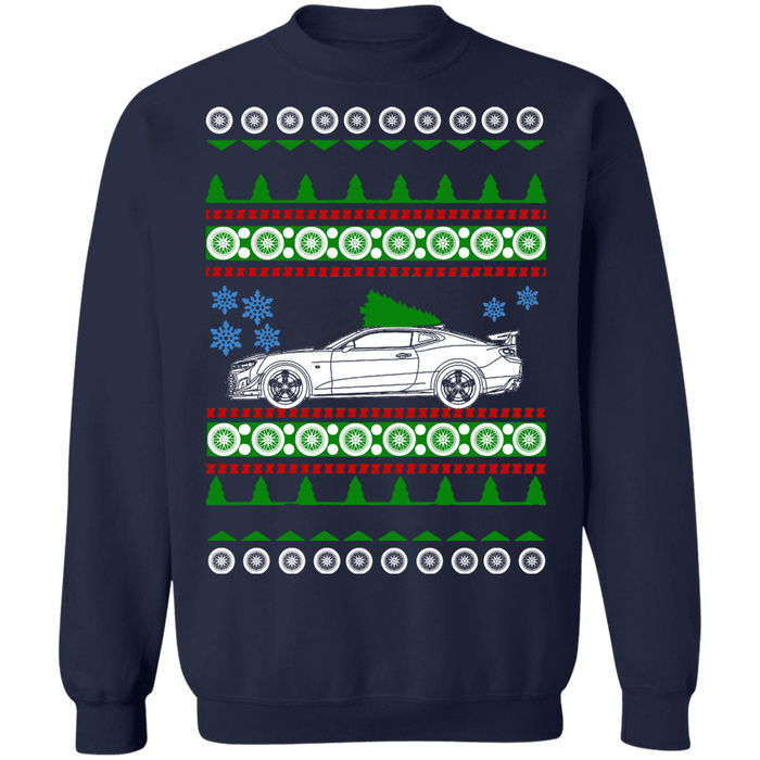 Camaro Hot Rod ZL1 1LE ugly christmas sweater sweatshirt