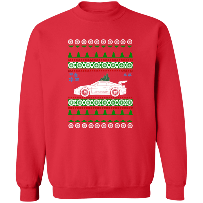 German Car similar to a 992 GT3 RS Ugly Christmas Sweater Sweatshirt