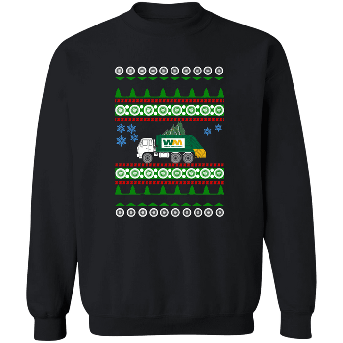 Version2 Garbage Truck Ugly Christmas Sweater Sweatshirt