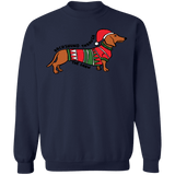 Dachshund Dog Dashing Through the snow ugly christmas sweater sweatshirt