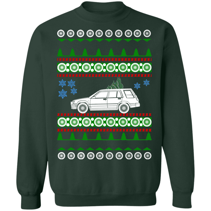 wagon 1985 Toyota Tercel SR5 Ugly Christmas Sweater Sweatshirt