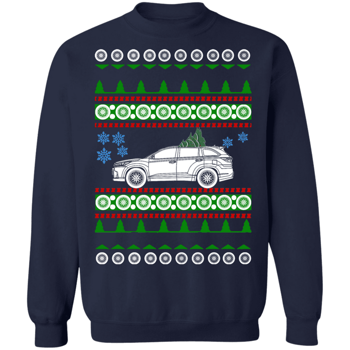 Toyota Highlander 3rd generation ugly christmas sweater sweatshirt 2014