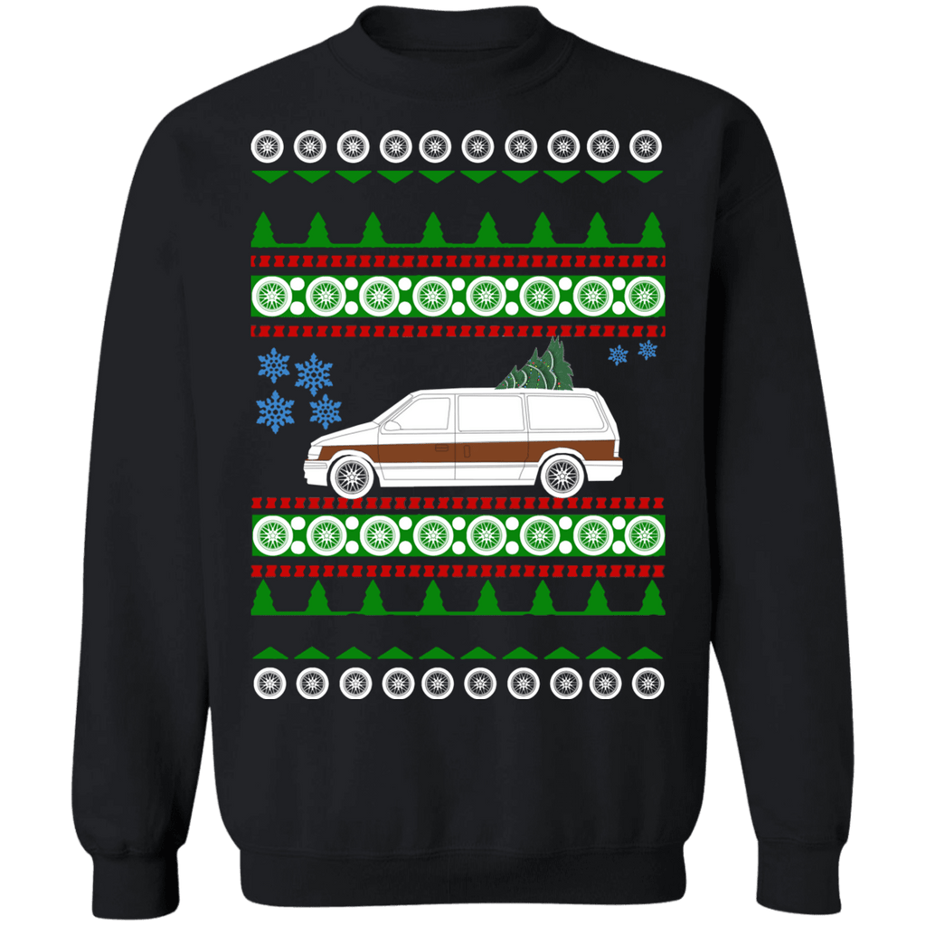 1993 Chrysler Town and Country Minivan Ugly Christmas Sweater Sweatshirt