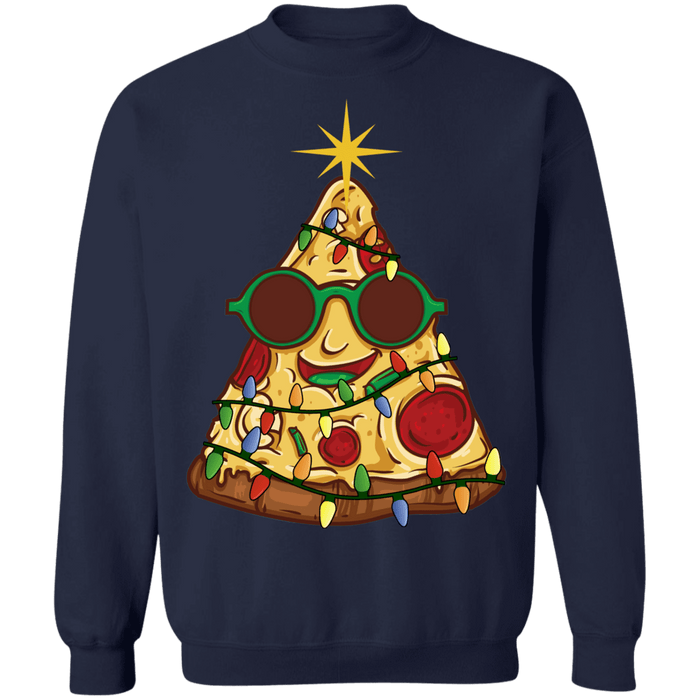 Pizza Christmas Tree Ugly Holiday Sweater sweatshirt