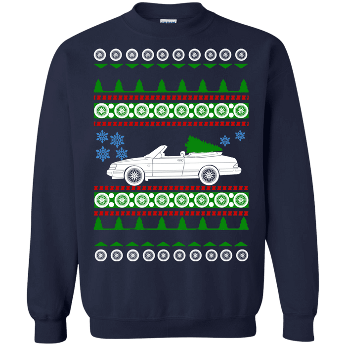 Saab 900 Convertible Ugly Christmas Sweater sweatshirt