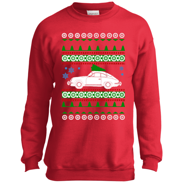 German Sports Car like Porsche 356 Ugly Christmas Sweater Youth sweatshirt