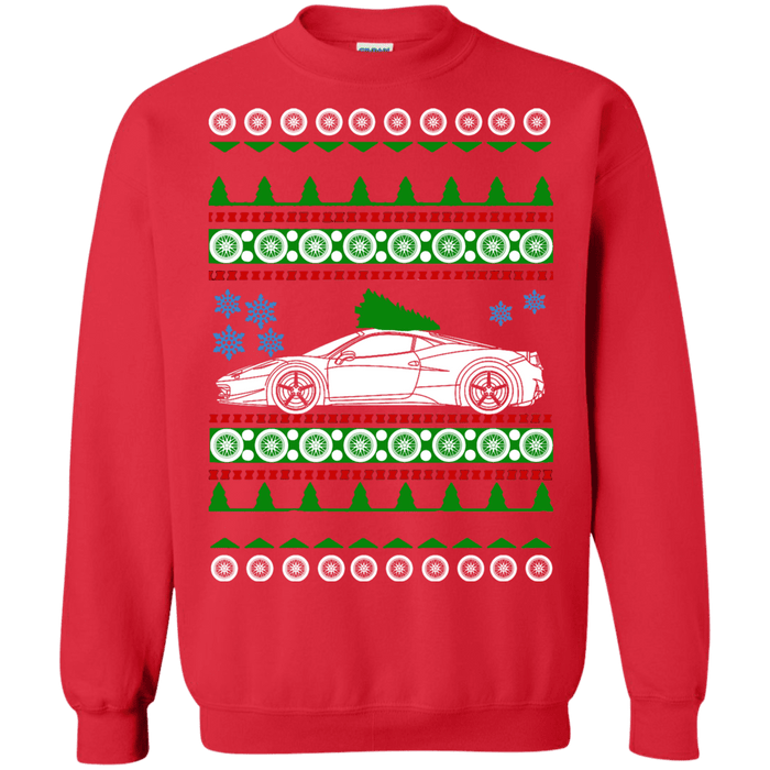 Exotic Car Ferrari 488 Ugly Christmas Sweater sweatshirt