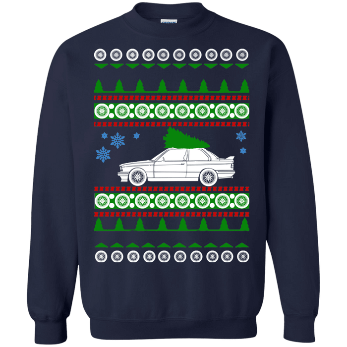 bmw e30 m3 ugly christmas sweater with  green tree sweatshirt