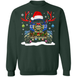 Monster Truck Reindeer Antlers ugly christmas sweater sweatshirt