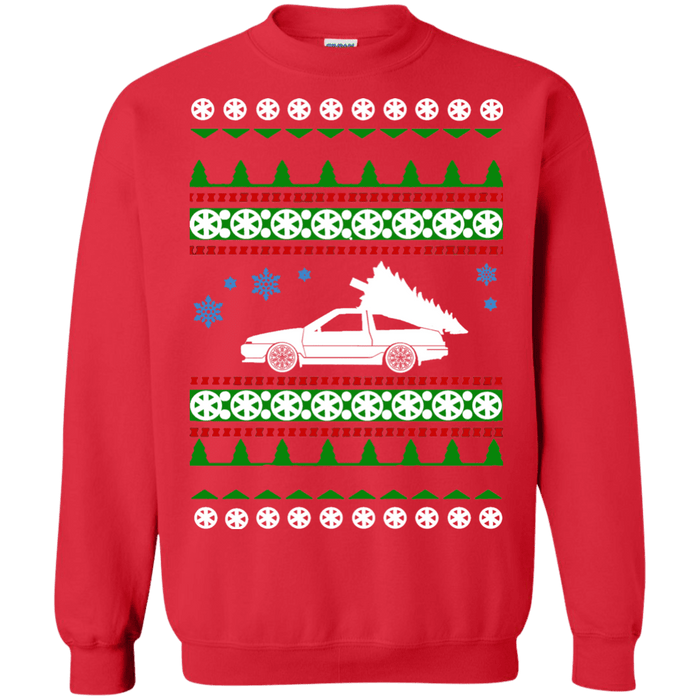 toyota ae86 hachiroku ugly christmas sweater sweatshirt